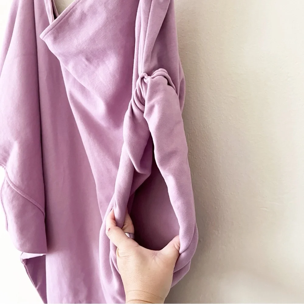 The Attico Asymmetric Draped Cotton-Jersey Mini Dress - Picture 8 of 13